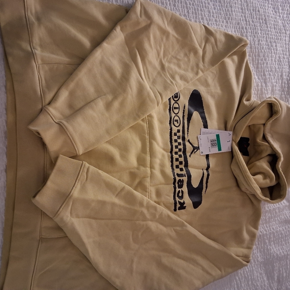 Jordan x Travis Scott "RARE" Pullover Hoodie Yellow Sz XL Men NWT